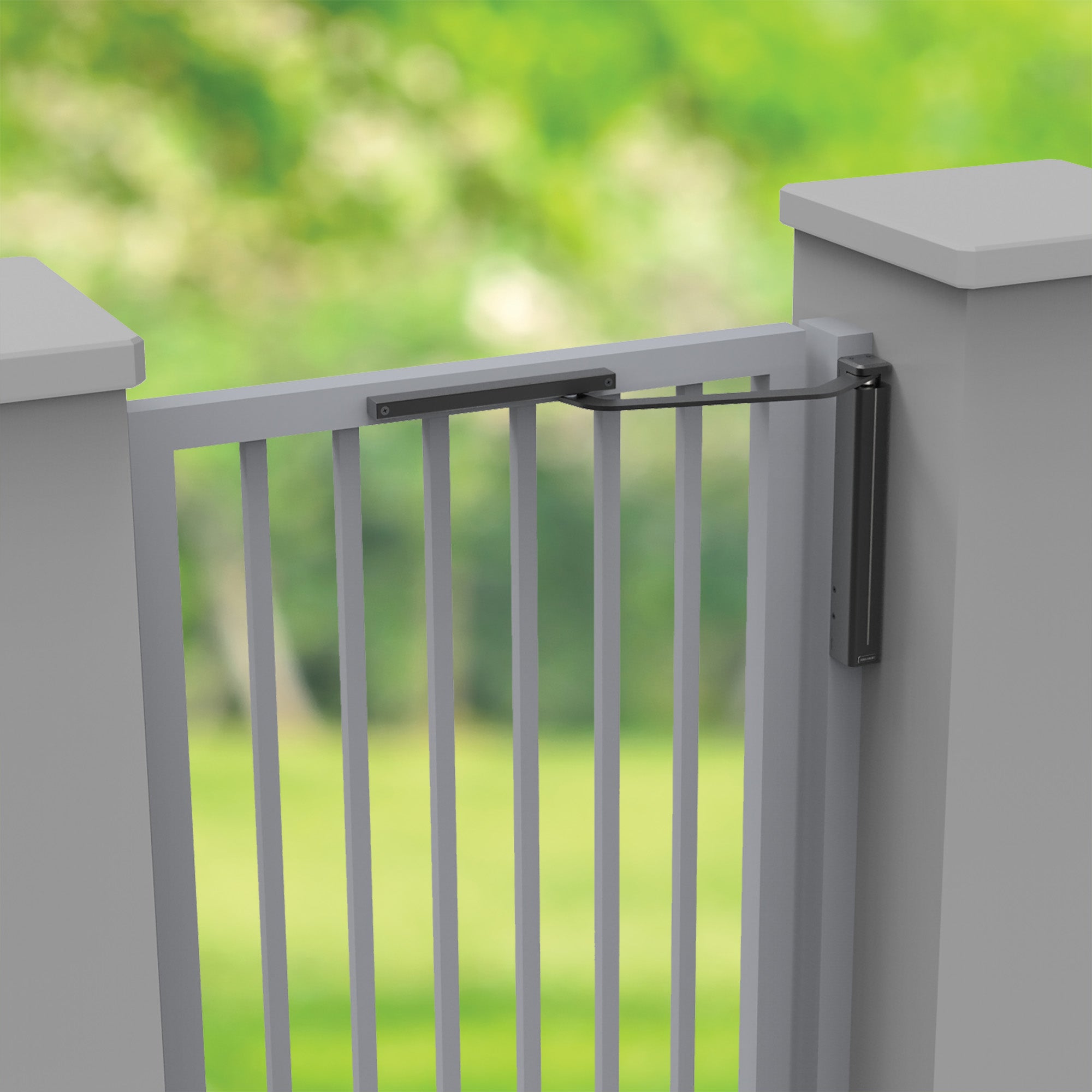 Hydraulic, vertical gate closer by ASSA ABLOY