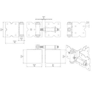 Stainless Steel– Regular, Self-Closing Hinge SS