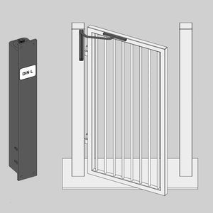 Hydraulic, vertical gate closer from ASSA ABLOY