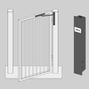 Hydraulic, vertical gate closer from ASSA ABLOY