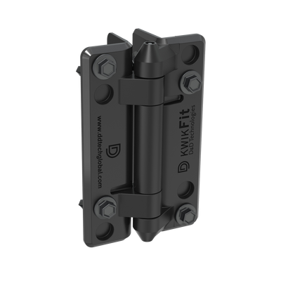 D&D Technologies KwikFit Polymer Gate Hinge Set - 2 Pack, Screw-On, Rust-Free For Light To Medium Weight Gates - View #7