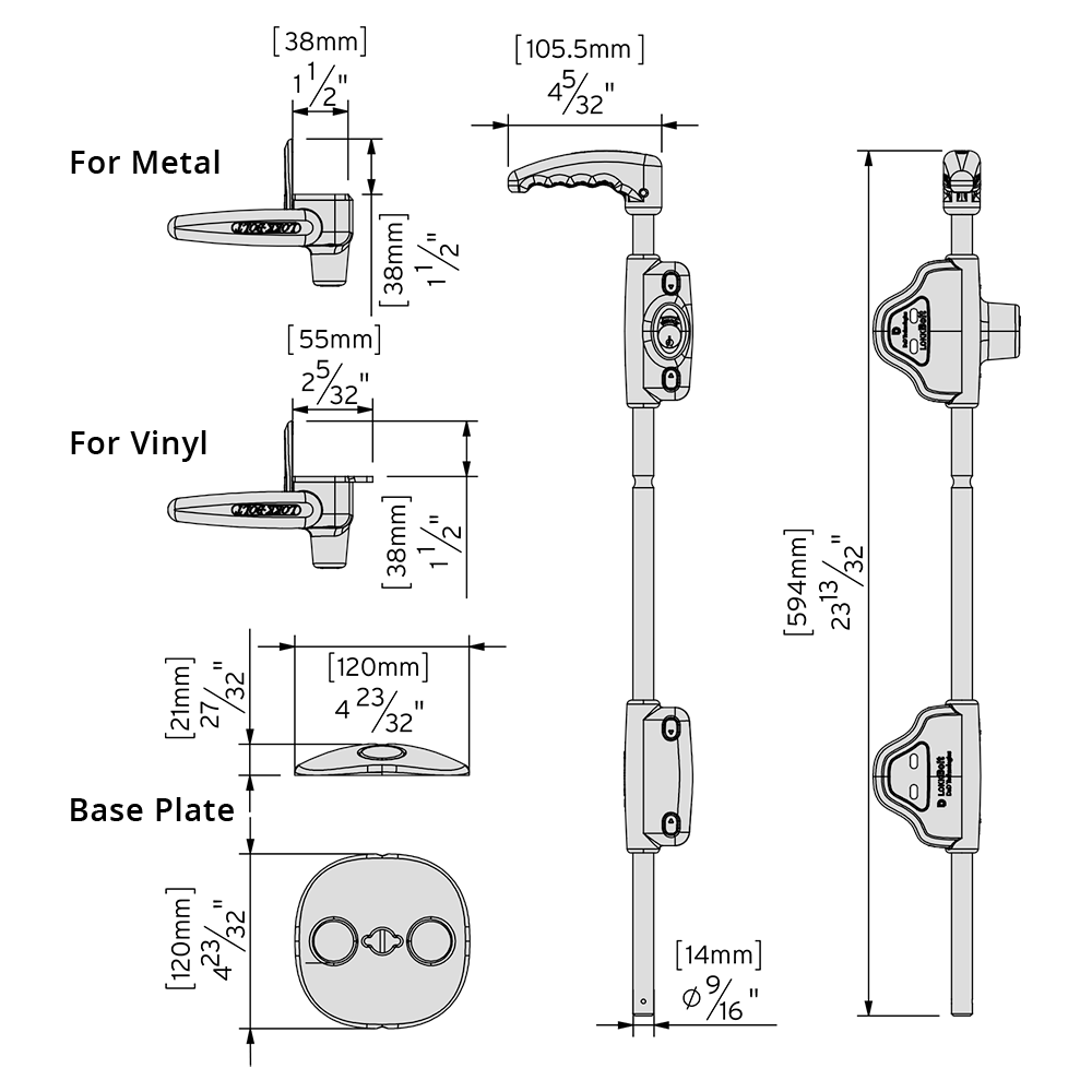 LokkBolt® Premium Drop-Bolt - D&D Technologies AU