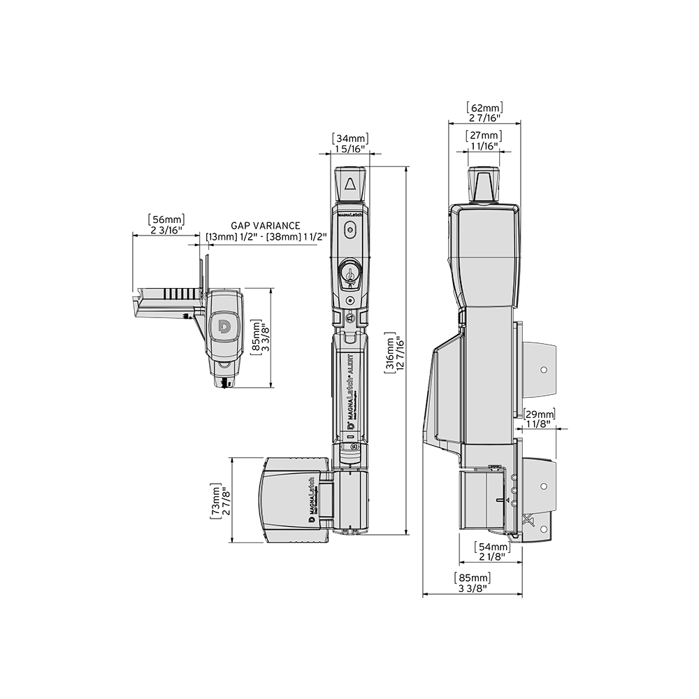 MagnaLatch® ALERT Vertical Pull